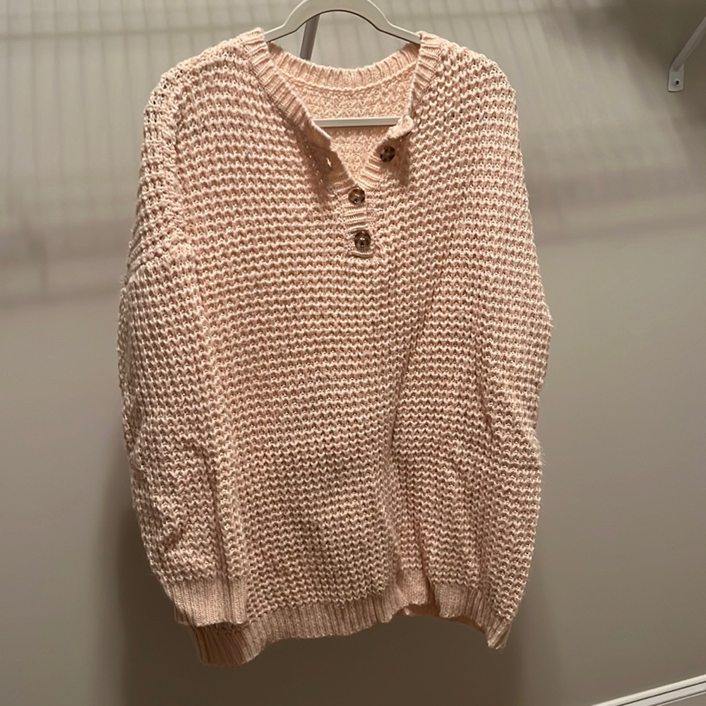 Shein curve Henley sweater